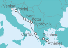 Itinéraire -  Croatie, Monténégro, Grèce - Ponant