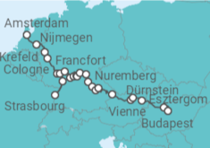 Itinéraire -  Croisière Transeuropéenne, contraste des cultures DAmsterdam à Budapest (formule port/port) - CroisiEurope