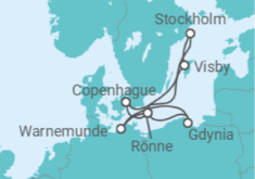 Itinéraire -  Trésors de la Baltique  - MSC Croisières
