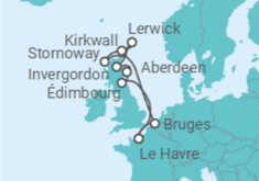 Itinéraire -  Highlands & Îles du Nord - CFC Compagnie Française de Croisières