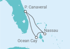 Itinéraire -  Bahamas - 5 jours - MSC Croisières