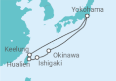Itinéraire -  Taiwan, Japon - Princess Cruises