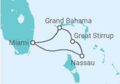 Itinéraire -  Bahamas - Norwegian Cruise Line