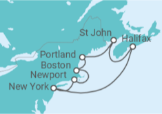 Itinéraire -  États-Unis, Canada - MSC Croisières