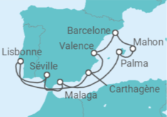 Itinéraire -  Espagne, Portugal - AIDA
