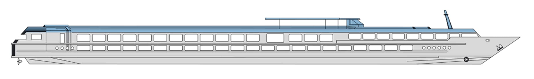 Profil des ponts du MS Elbe Princesse II