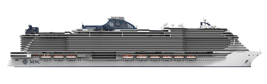 Profil des ponts du MSC Seascape