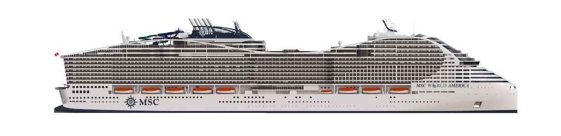 Profil des ponts du MSC World America