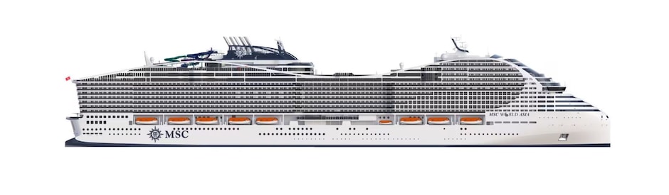 Profil des ponts du MSC World Asia
