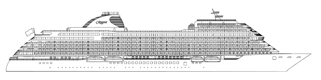 Profil des ponts du Seven Seas Prestige