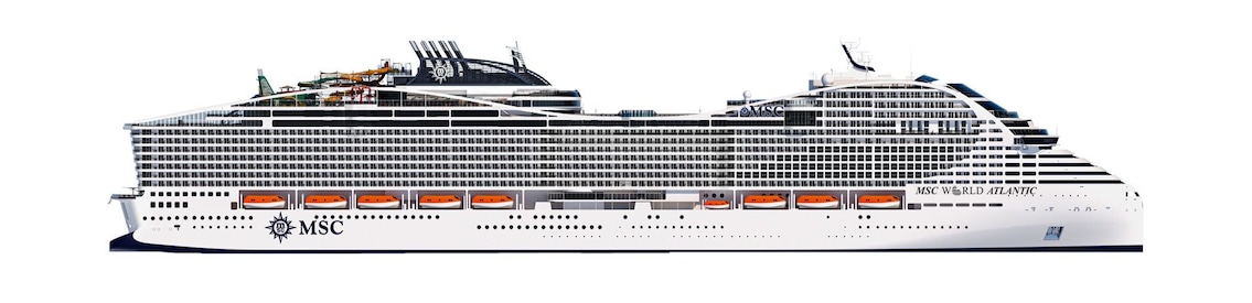 Profil des ponts du MSC World Atlantic