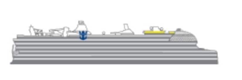 Profil des ponts du Hero of the Seas