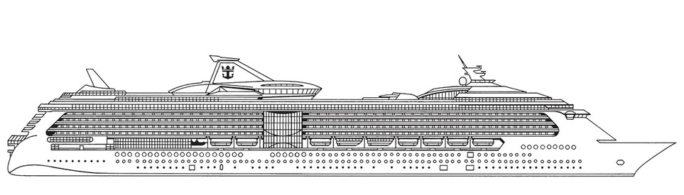 Profil des ponts du Brilliance of the Seas