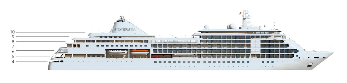 Profil des ponts du Silver Whisper