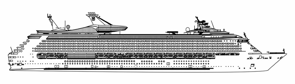 Profil des ponts du Voyager of the Seas