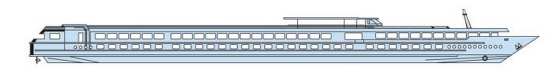 Profil des ponts du MS Seine Princess