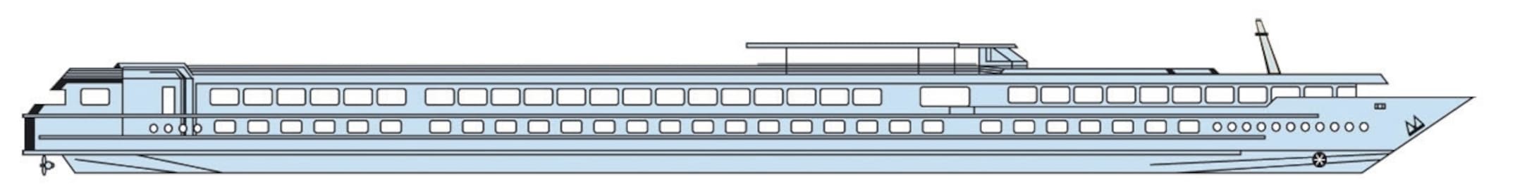 Profil des ponts du MS Léonard de Vinci