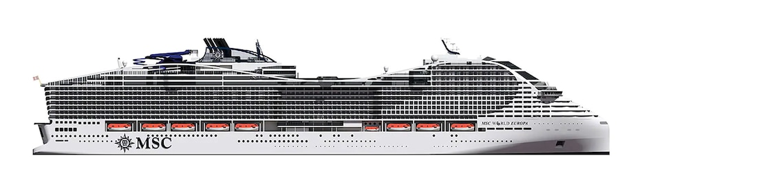 Profil des ponts du MSC World Europa