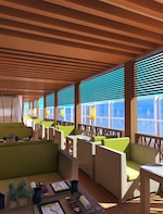 Vue du Bonsai Sushi
