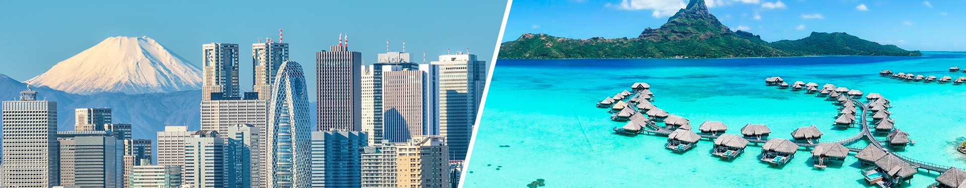 Tokyo et Bora Bora