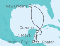 Itinéraire -  Honduras, Mexique - Norwegian Cruise Line