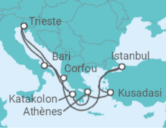 Itinéraire -  Grèce, Italie, Turquie - MSC Croisières