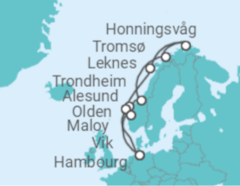 Itinéraire -  Fjords de Norvège - Costa Croisières