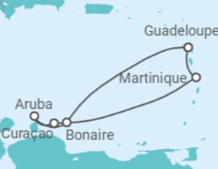 Itinéraire -  Guadeloupe, Aruba, Curaçao - Costa Croisières