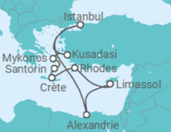 Itinéraire -  Égypte, Chypre, Grèce, Turquie - Norwegian Cruise Line