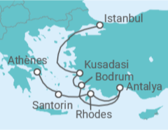 Itinéraire -  Grèce et Turquie - Oceania Cruises