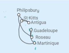 Itinéraire -  Immersion aux Antilles - MSC Croisières
