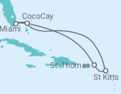 Itinéraire -  Iles Vierges Américaines - Royal Caribbean