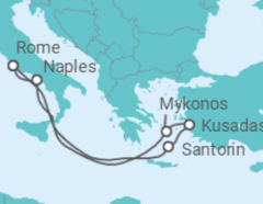 Itinéraire -  Douceurs Grecques - Royal Caribbean