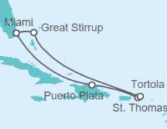 Itinéraire -  Grandes Antilles et Île Privée - Norwegian Cruise Line