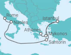 Itinéraire -  Italie, Grèce, Turquie - Princess Cruises