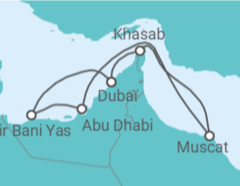 Itinéraire -  Oman, Emirats Arabes Unis - MSC Croisières