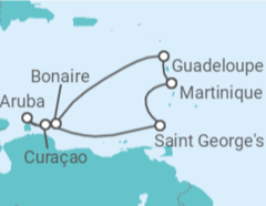 Itinéraire -  Douceurs des Antilles - Costa Croisières