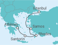 Itinéraire -  Mer Égée - Celestyal Cruises