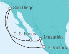 Itinéraire -  Mexique - Holland America Line