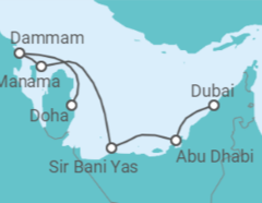 Itinéraire -  De Dubaï à Doha - Norwegian Cruise Line