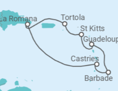 Itinéraire -  Noël aux Antilles - Costa Croisières