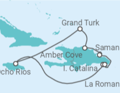 Itinéraire -  Magie des Antilles - Départ Nouvel An - Costa Croisières