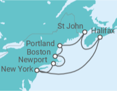 Itinéraire -  États-Unis et Canada - MSC Croisières