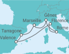 Itinéraire -  Jolie Méditerranée  - MSC Croisières