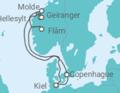 Itinéraire -  Norvège, Allemagne - MSC Croisières