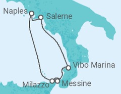 Itinéraire -  Dolce vita en croisière le long des côtes italiennes - Vols inclus - CroisiMer