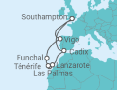 Itinéraire -  Iles Canaries et Madère - MSC Cruceros