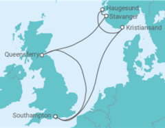 Itinéraire -  Norvège - MSC Cruceros