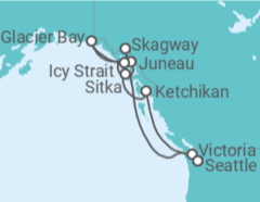 Itinéraire -  Alaska - NCL Norwegian Cruise Line