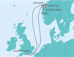 Itinéraire -  Norvège - MSC Croisières